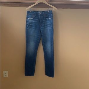 Madewell high rise slim boy Jean